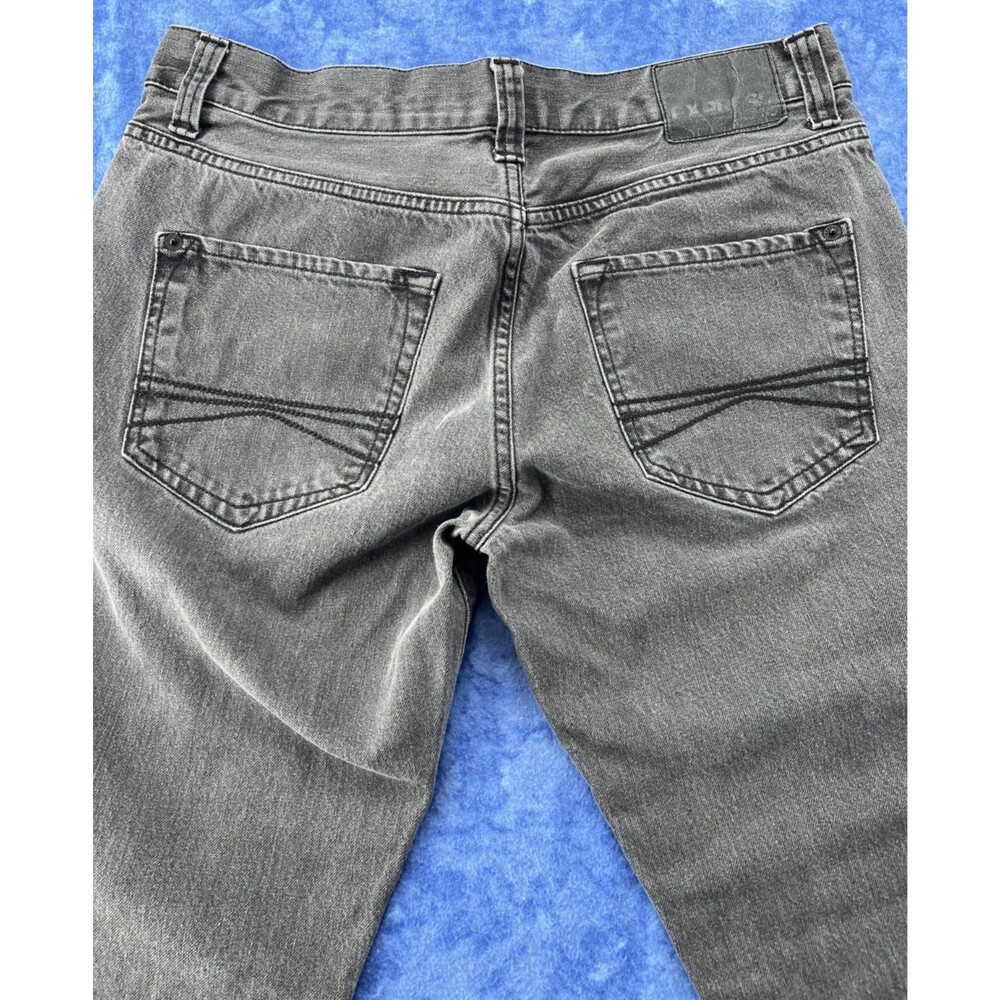 Express Men's Blake Loose Fit Bootcut Jeans 32x32 Black Denim 100% Cotton - Picture 3 of 7